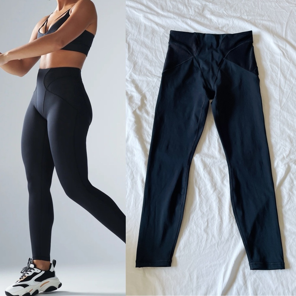 Savage X Fenty Curve Alert High-Waist Rib Legging in Black Caviar 🖤